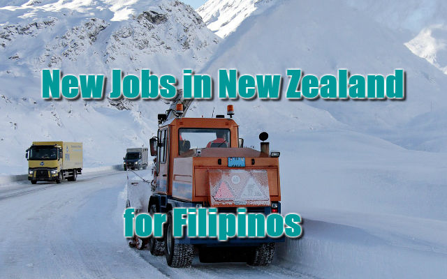 Jobs in New Zealand for Filipino